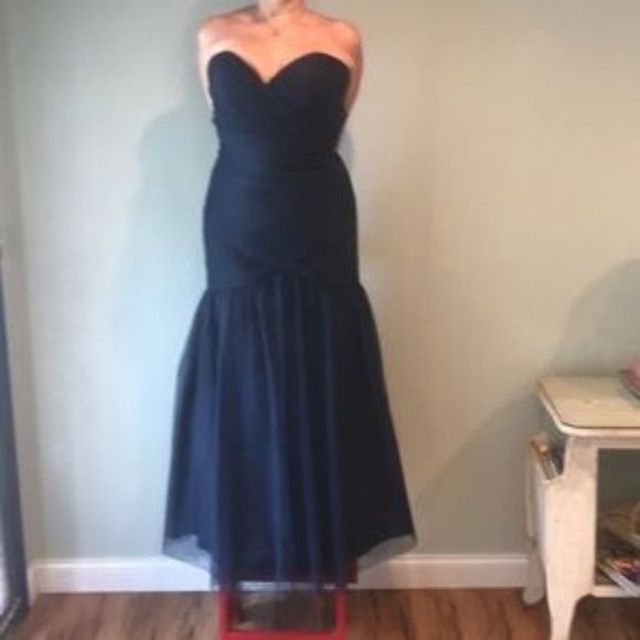 Bari Jay Navy Gown NWT - Picture 2 of 8